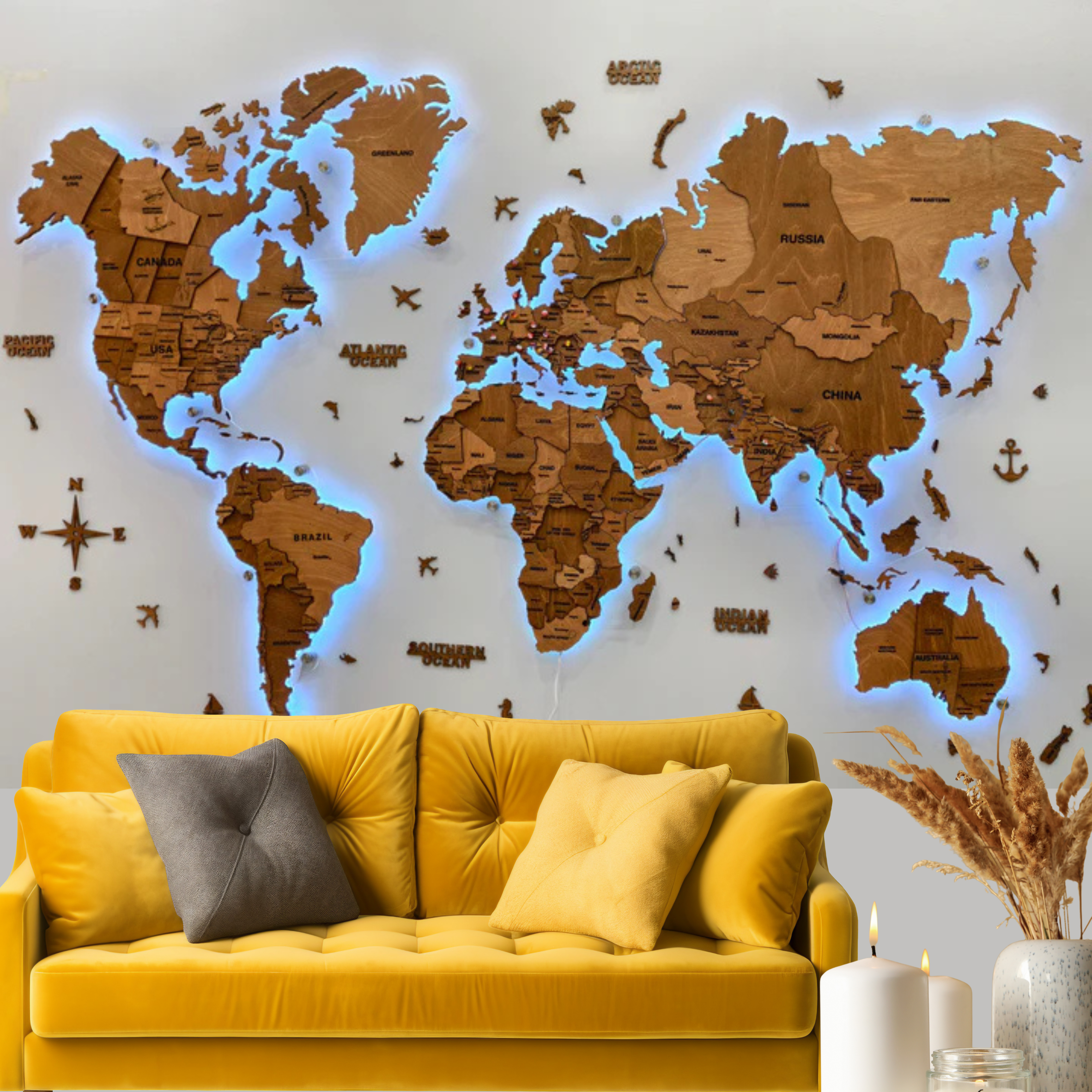 LED World Map